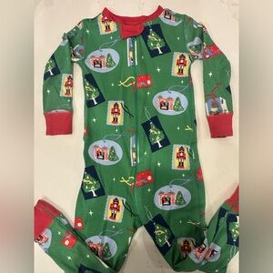 Festive Green Kids One Piece Pajama